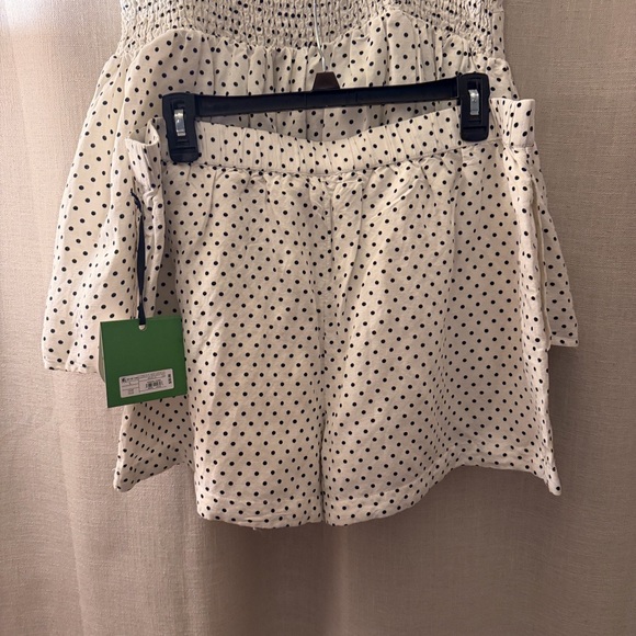 Kate Spade White and Black Polka Dot Shorts - Picture 2 of 3